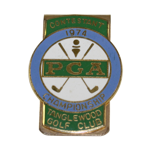 1974 PGA Championship at Tanglewood GC Contestant Badge - Lee Trevino Winner