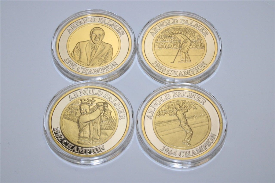 Arnold Palmer Ltd Ed Masters Commemorative Coins Set in Emerald Box #629/750