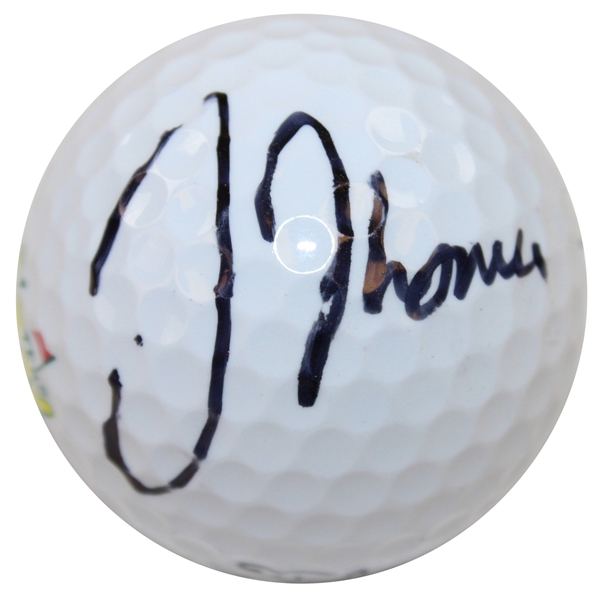 Justin Thomas Signed Titleist Masters Logo Golf Ball JSA #QQ22881