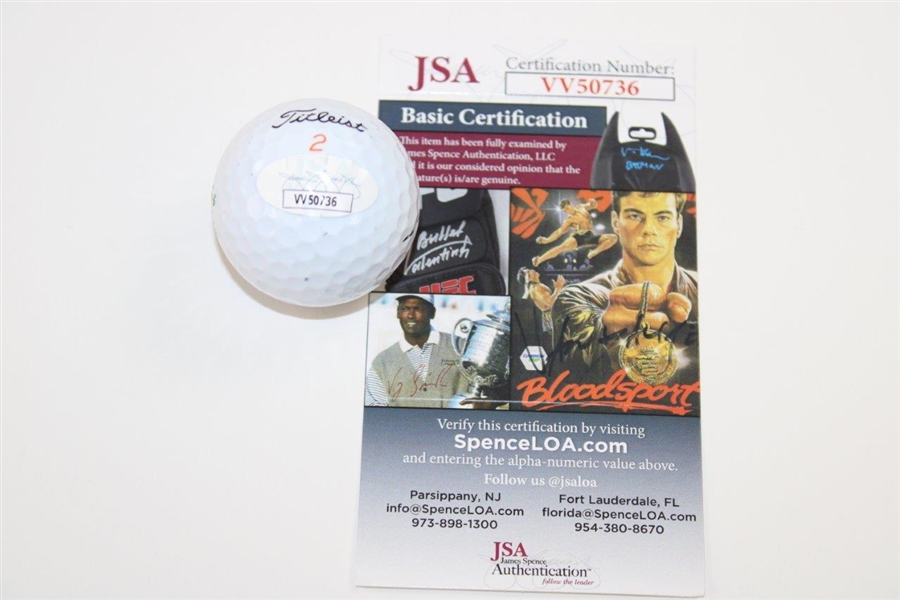 Bubba Watson Signed Titleist Masters Logo Golf Ball JSA #VV50736