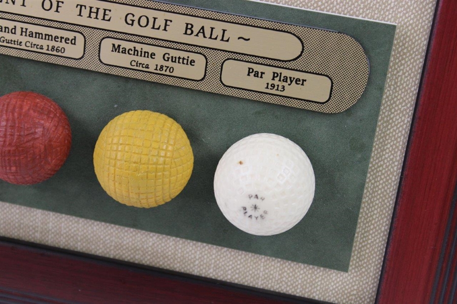 The Development of the Golf Ball Presentation Framed Display 