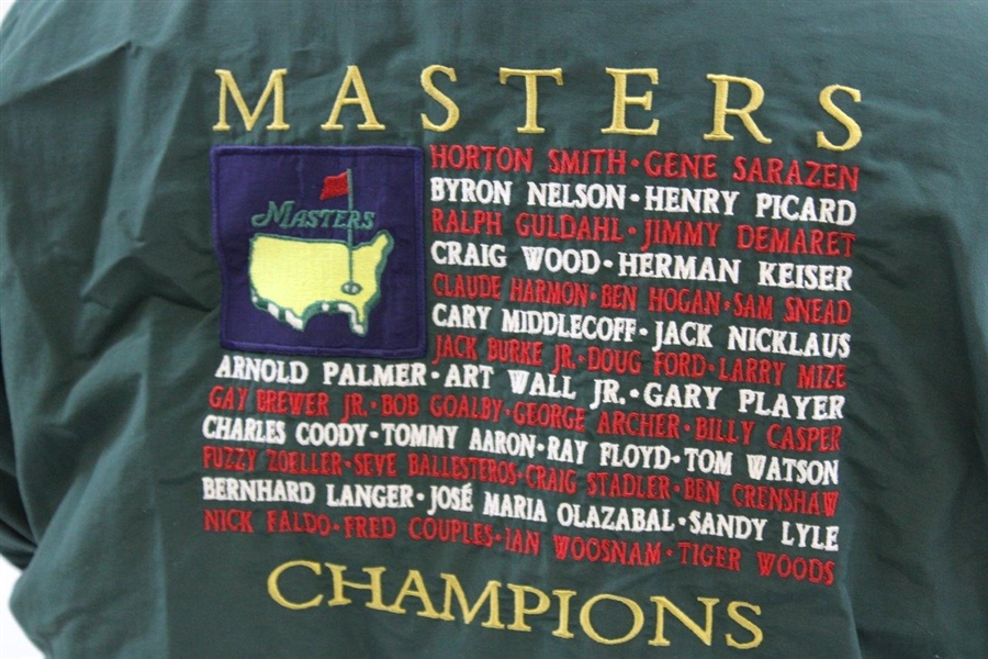 1997 Masters Tournament Starbus Full-Zip 'Champions' WindJacket - Size XL