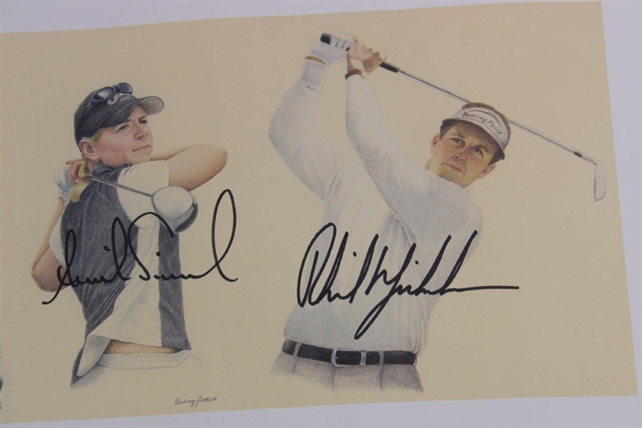Phil Mickelson, O'Meara, Couples & Annika Signed 2003 The Skins Game Poster JSA ALOA
