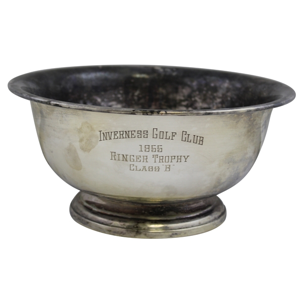 1955 Inverness Golf Club Silver Plated Ringer Class B Trophy Bowl