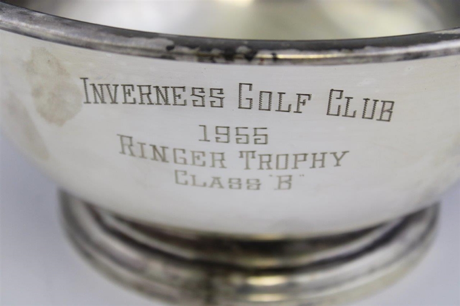 1955 Inverness Golf Club Silver Plated Ringer Class B Trophy Bowl