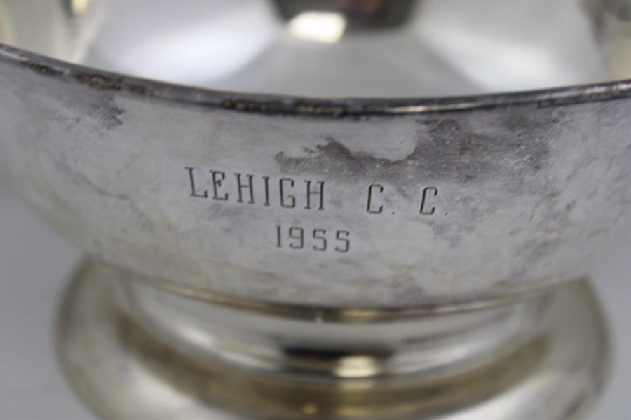 1955 Lehigh Country Club Silver on Copper Golf Trophy Bowl