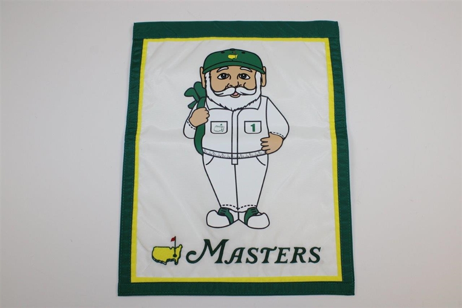 Jack Nicklaus Signed Undated Masters Caddy Logo Garden Flag JSA #QQ72487