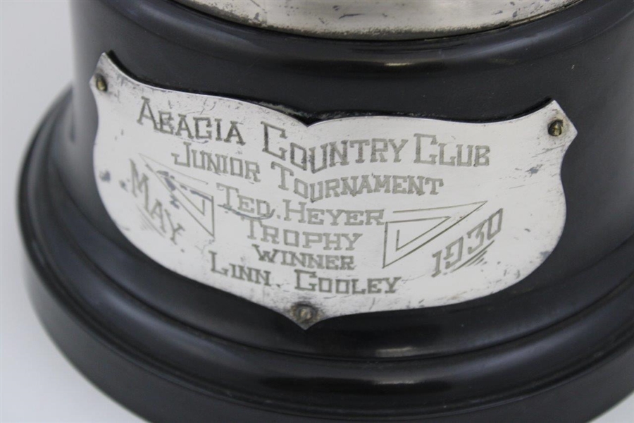 1930 Acacia CC Junior Tournament Ted Hayer Trophy Won by Linn Gooley - 16 1/2 Tall!