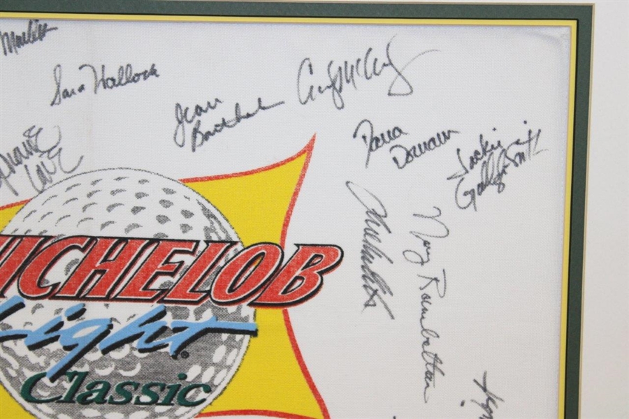 Multi-Signed Michelob Light Classic at Forest Hills Flag - Matted JSA ALOA