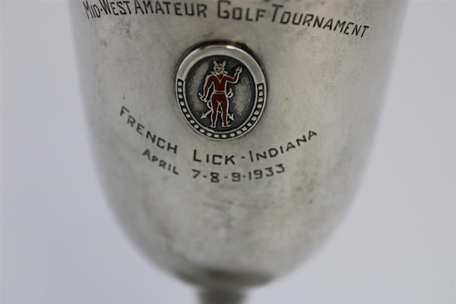 1933 Annual Mid-West Amateur Golf Tournament at French Link Sterling Silver Trophy