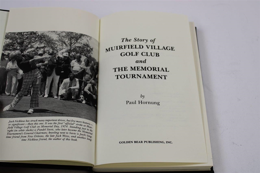 The Story of Muirfield Village GC & The Memorial Tournament' Ltd Ed Book