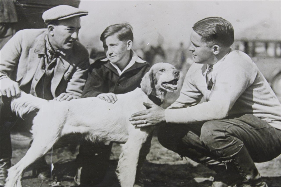 1927 Bobby Jones & Ty Cobb at Georgia Bird Dog Field Trials Press Photograph 