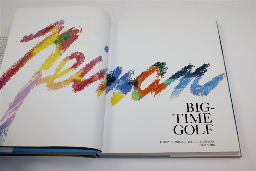 Big Time Golf' Signed by Author Leroy Neiman JSA ALOA