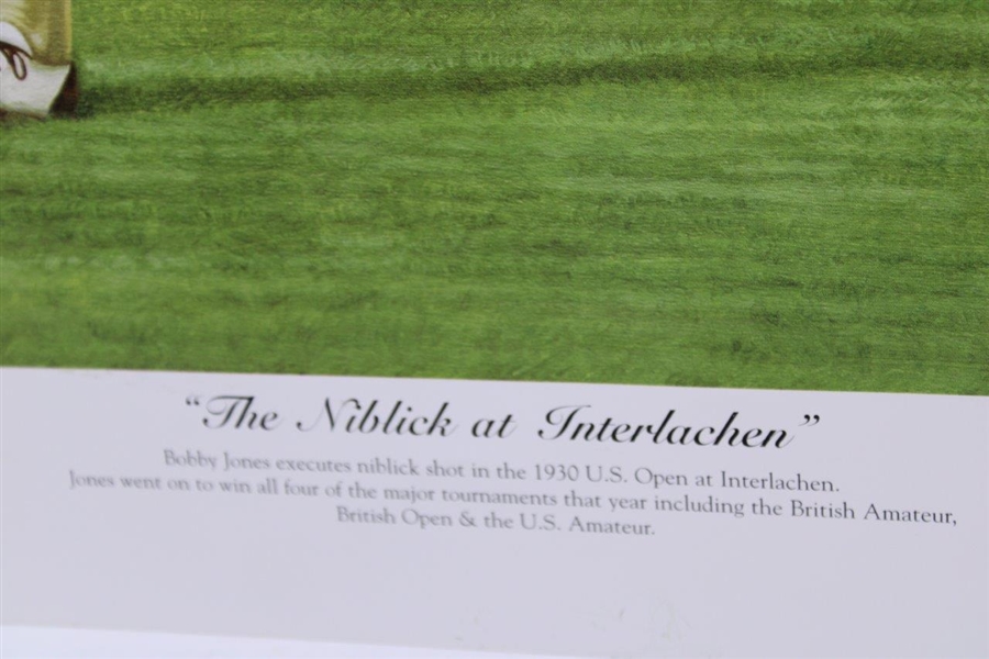 Bobby Jones 1930 US Open 'The Niblick at Interlachen' Ltd Ed 861/1000 Lithograph Signed by Artist (Cert)