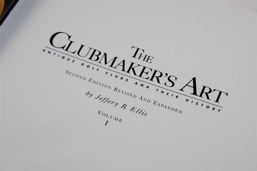 Deluxe Ltd Ed 'The Clubmaker's Art' by Jeffrey Ellis Vol I & II Signed Presentation Set #43/250