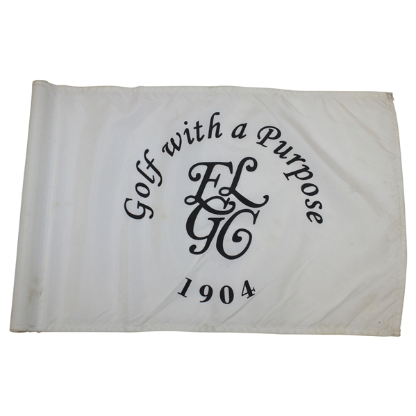 East Lake Golf Club 'Golf With A Purpose' ELGC '1904' White Course Flag