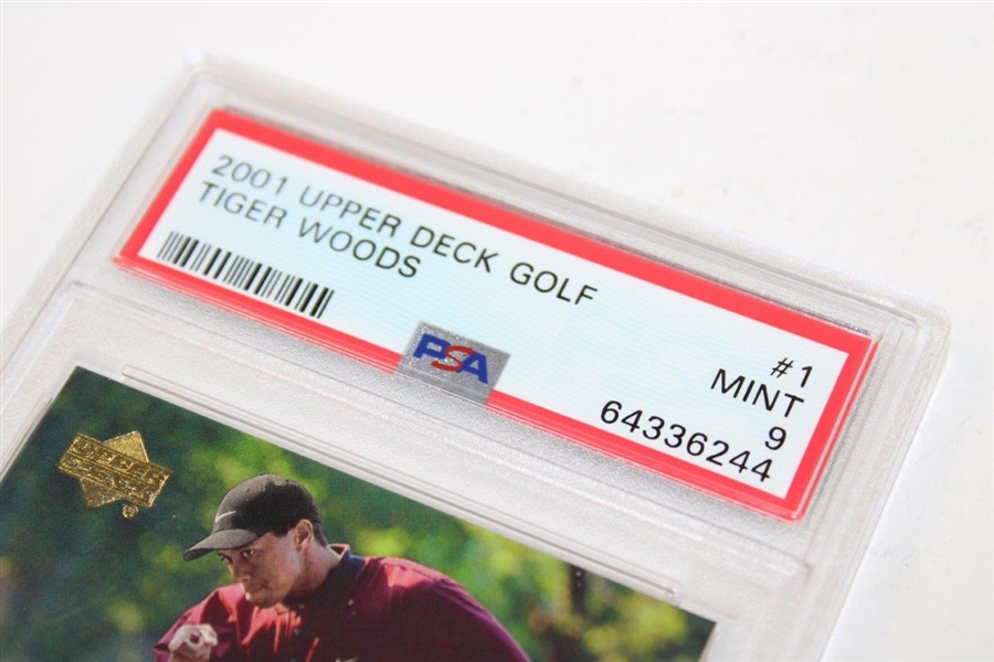 Tiger Woods 2001 Upper Deck Golf Card #1 - Mint 9 #64336244
