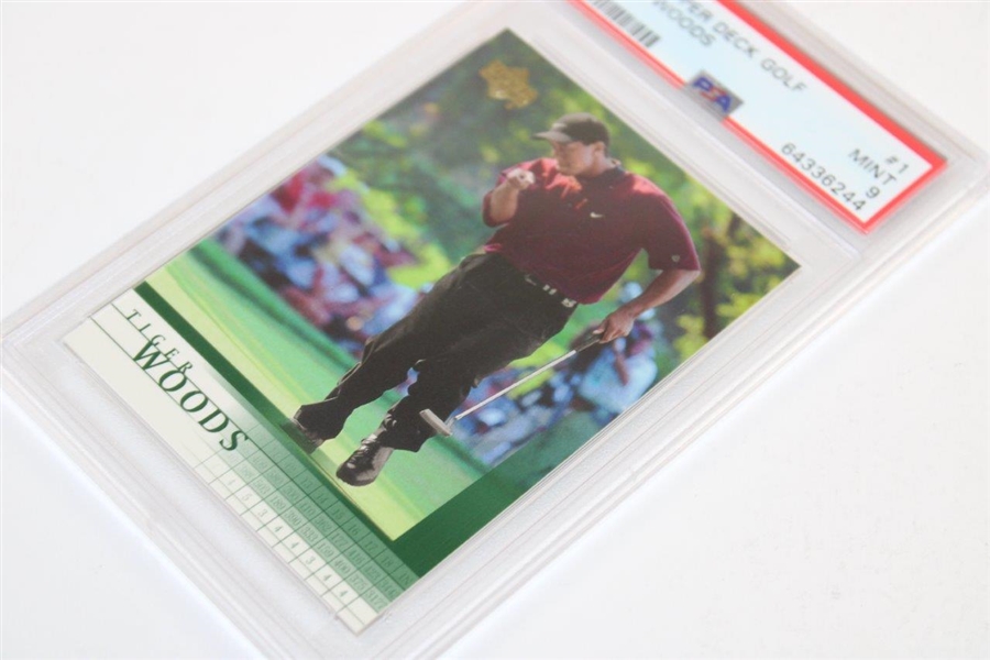 Tiger Woods 2001 Upper Deck Golf Card #1 - Mint 9 #64336244