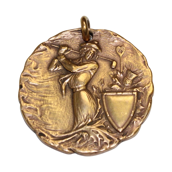 1924 Cherokee Country Club Ladies First Flight Winner's Bronze Medal - Donald Ross Design