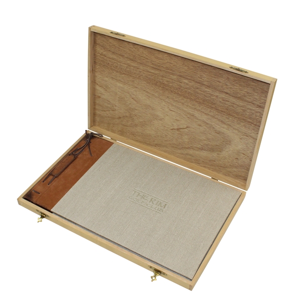 Deluxe 'The Rim Golf Club'William E. Barcus Photography Book In Wood Case