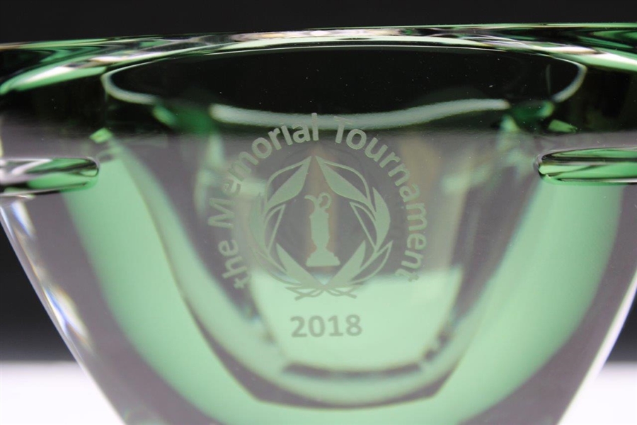 Gary Player's 2018 The Memorial Tournament Waterford Green Crystal Glass Bowl