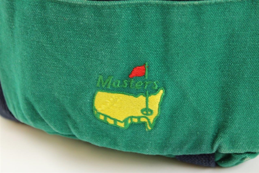 Green Canvas Masters Bag with Handles from Augusta National Golf Shop