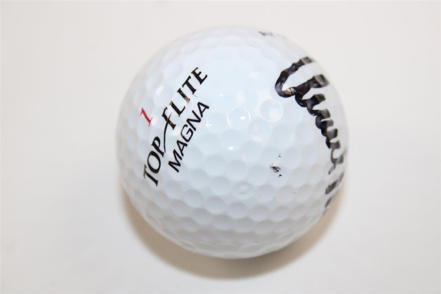 Arnold Palmer Signed Top-Flite Magna Logo Golf Ball JSA ALOA