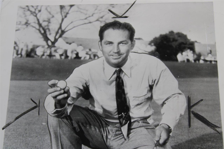 Claude Harmon Makes Hole-In-One in 1947 Masters Tournament Wire Photo