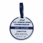 Gary Players 2001 U.S. Senior Open at Salem CC Competitor Bag Tag