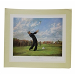 Gary Players Signed The 16th Hole 1974 OPEN Ltd Ed 323/850 Print by Fearnley JSA ALOA