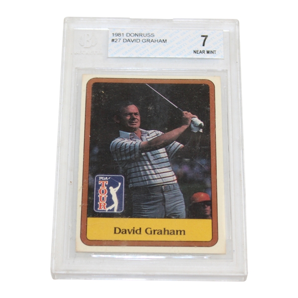 1981 Donruss PGA Tour Golf Card #27 David Graham Beckett 7 Near Mint