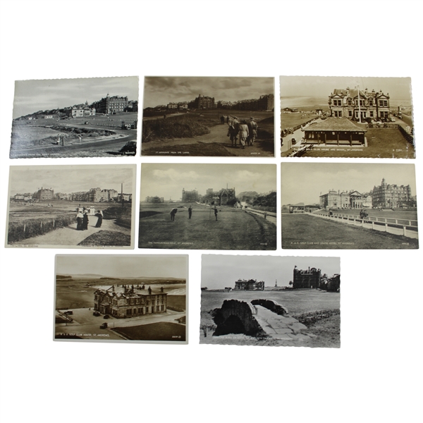 Collection of Eight (8) St. Andrews Real Photo Post Cards