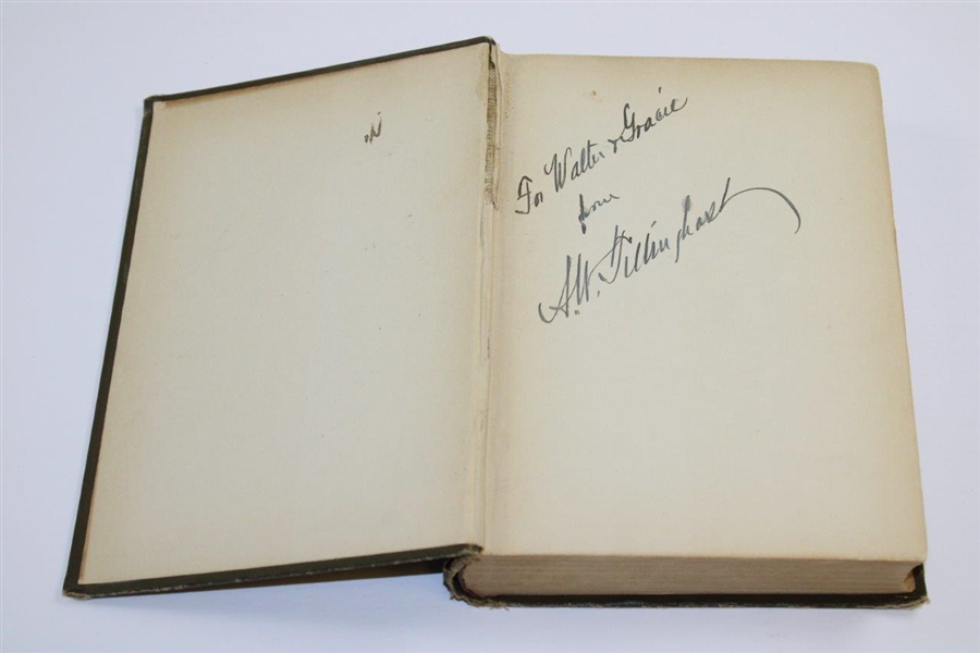 A.W. Tillinghast Signed 1915 'Cobble Valley Golf Yarns and Other Sketches' Book JSA ALOA