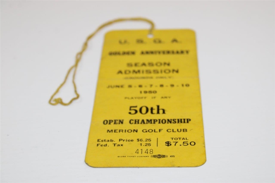 1950 US Open at Merion Golf Club SERIES Badge #4148