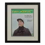 Gary Players Signed Personal 1969 Golf World Magazine - Framed JSA ALOA