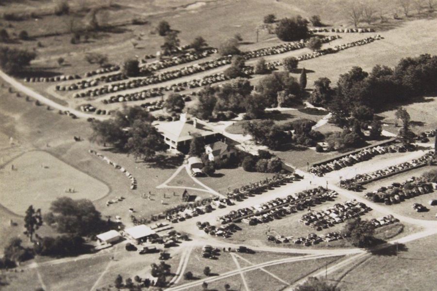 Early Augusta National Golf Club Aerial Photo Signed by Gene Sarazen JSA ALOA