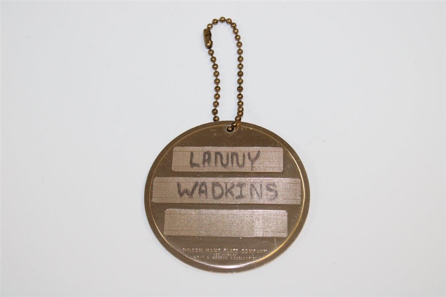 Lanny Wadkins' 1983 Masters Contestant Bag Tag