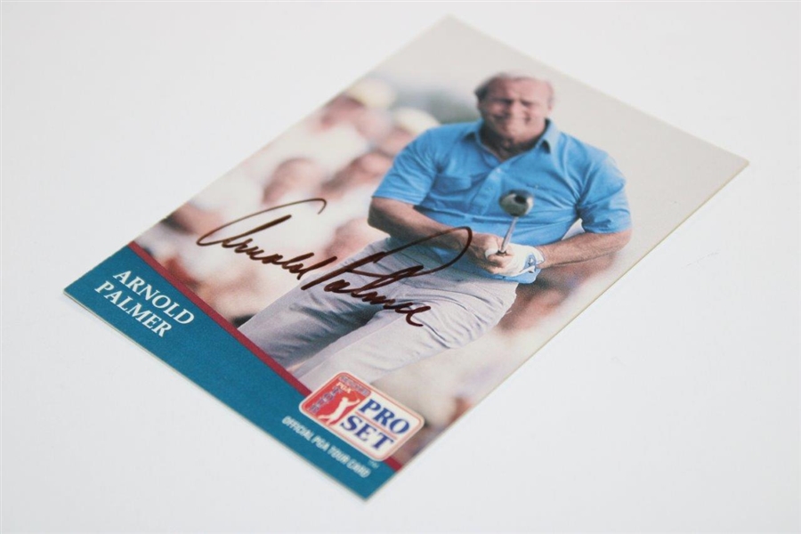 Arnold Palmer Signed Pro Set Golf Card JSA ALOA