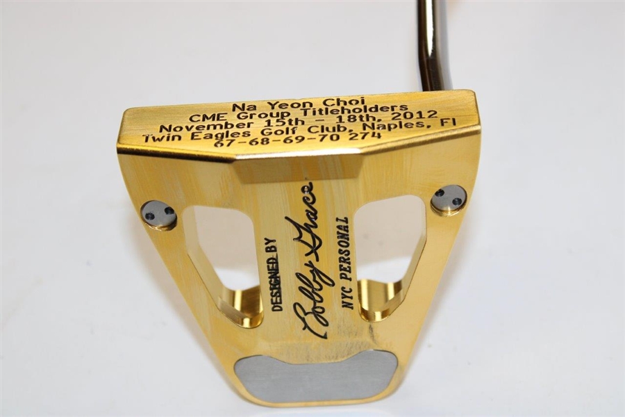 Na Yeon Choi CME Group Titleholders Winner Bobby Grace Gold Plated Putter