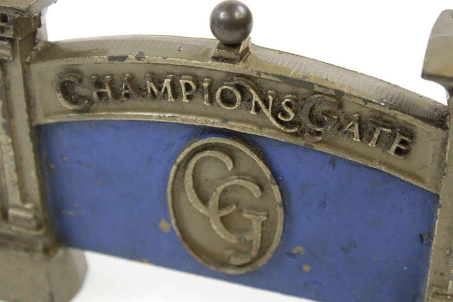 Champions Gate Golf Club Cast Iron Blue Tee Marker 