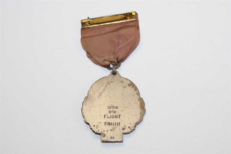 City Of Long Beach Incorporated 1897 1954 Championship 9th Flight Finalist Medal