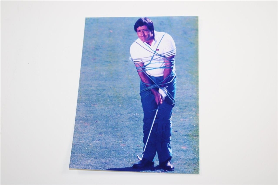 Seve Ballesteros 'Tied Up With Rope' Photo with Negative & Scorecard - John Andrisani Collection