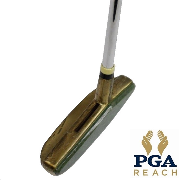 Gold Plated Stroke-Saver Putter with Jade Green Face