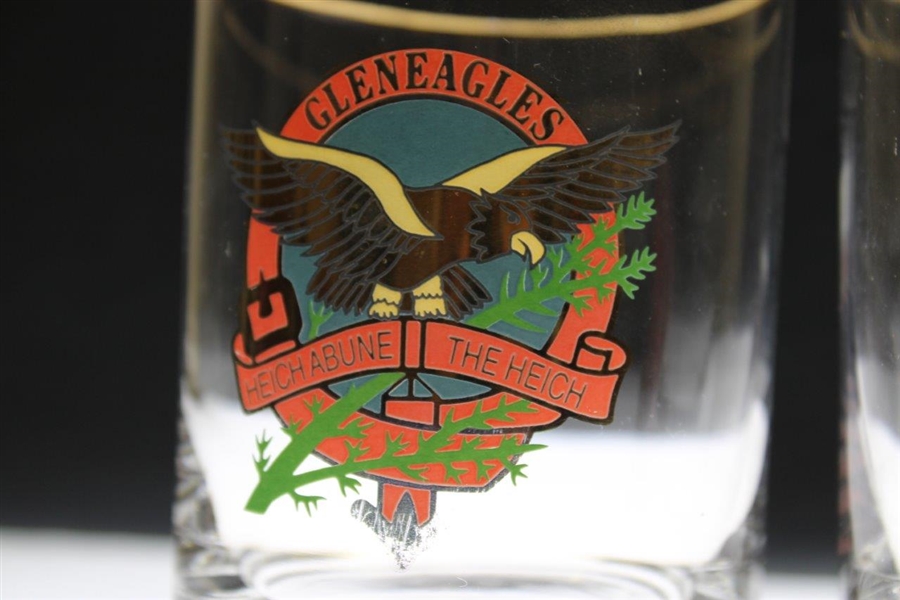 Gleneagles, Muirfield, and St. Andrews Rocks Glasses