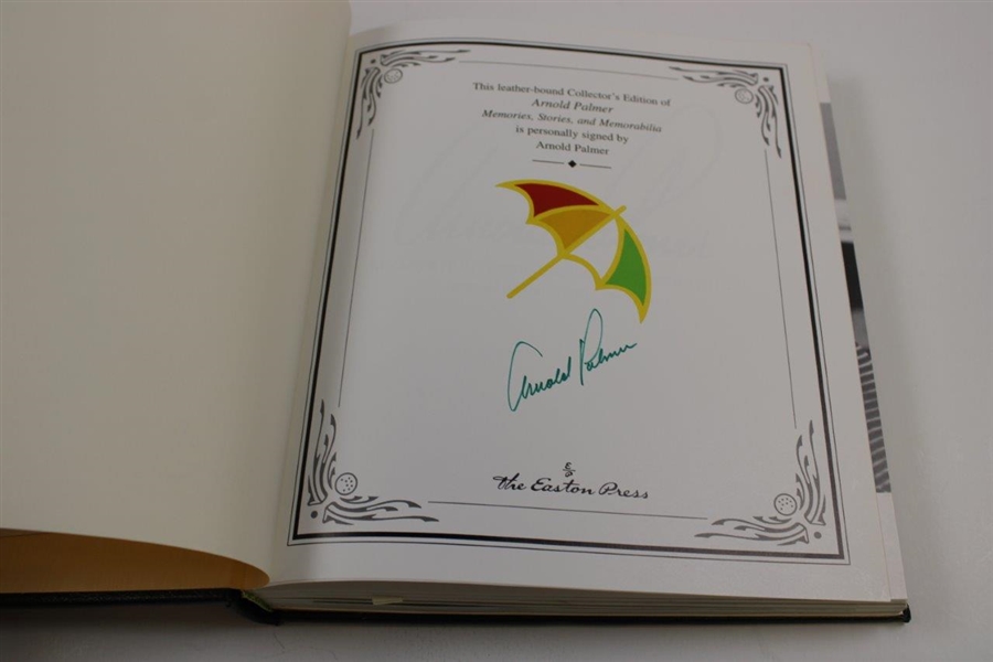 Arnold Palmer Signed Memories Stories and Memorabilia book JSA ALOA