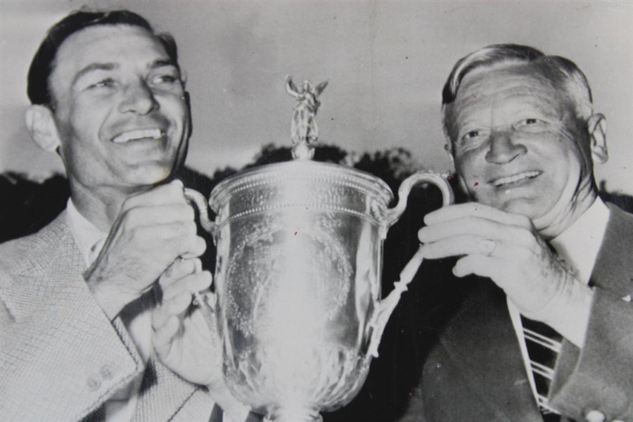 Ben Hogan with Trophy 1948 US Open Press Photo
