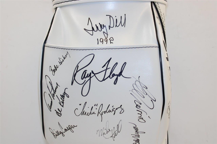 1992 Bank One Senior Classic Signed Mini Golf Bag (18 Major Champions) JSA ALOA
