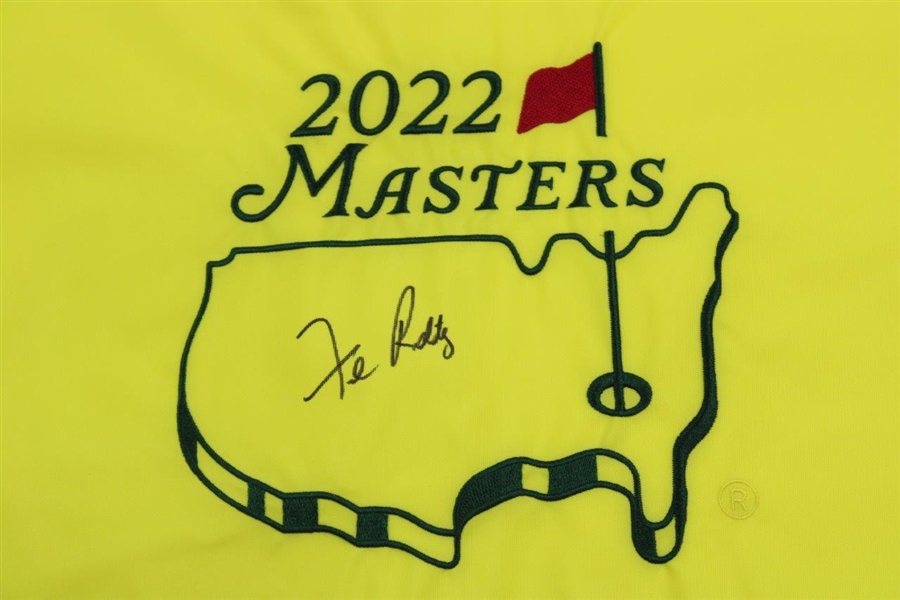 Fred Ridley Signed 2022 Masters Embroidered Flag JSA #VV89780