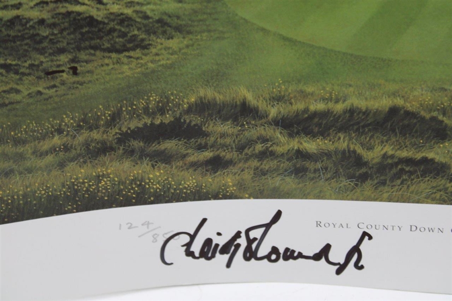 Royal County Down Golf Club LE 124/850 Print Signed by Christy O'Connor Jr. JSA ALOA