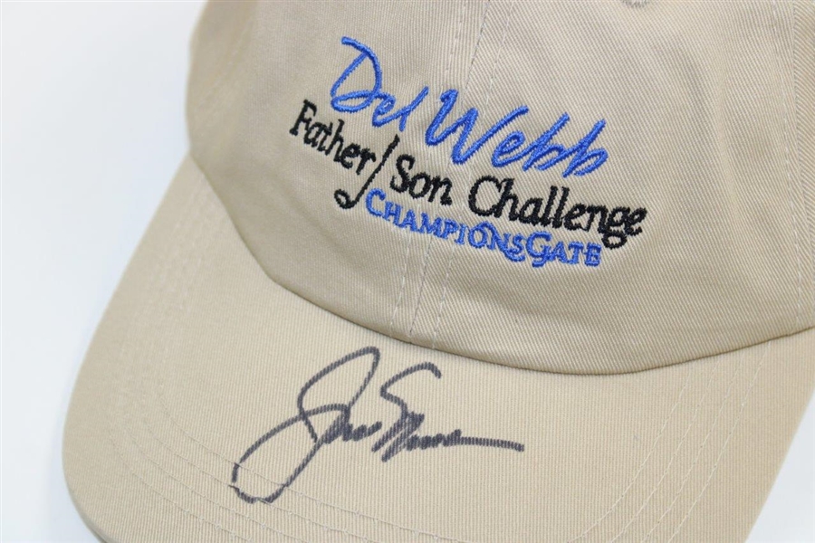 Jack Nicklaus Signed Del Webb Father/Son Challenge at Champions Gate Hat JSA #P17376